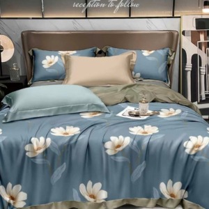 Bộ chăn ga lụa Thái cao cấp – Mịn mát, sang trọng, đẳng cấp phòng ngủ